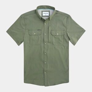 Olive Poncho Men's Shirt Regular Fit Large NWT